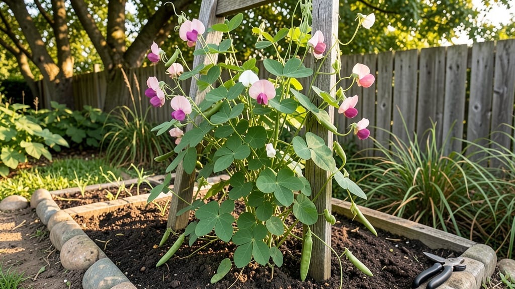 Sweet Pea Flower Climber: Vibrant Vertical Garden for Trellises and Fences